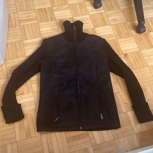black suede jacket